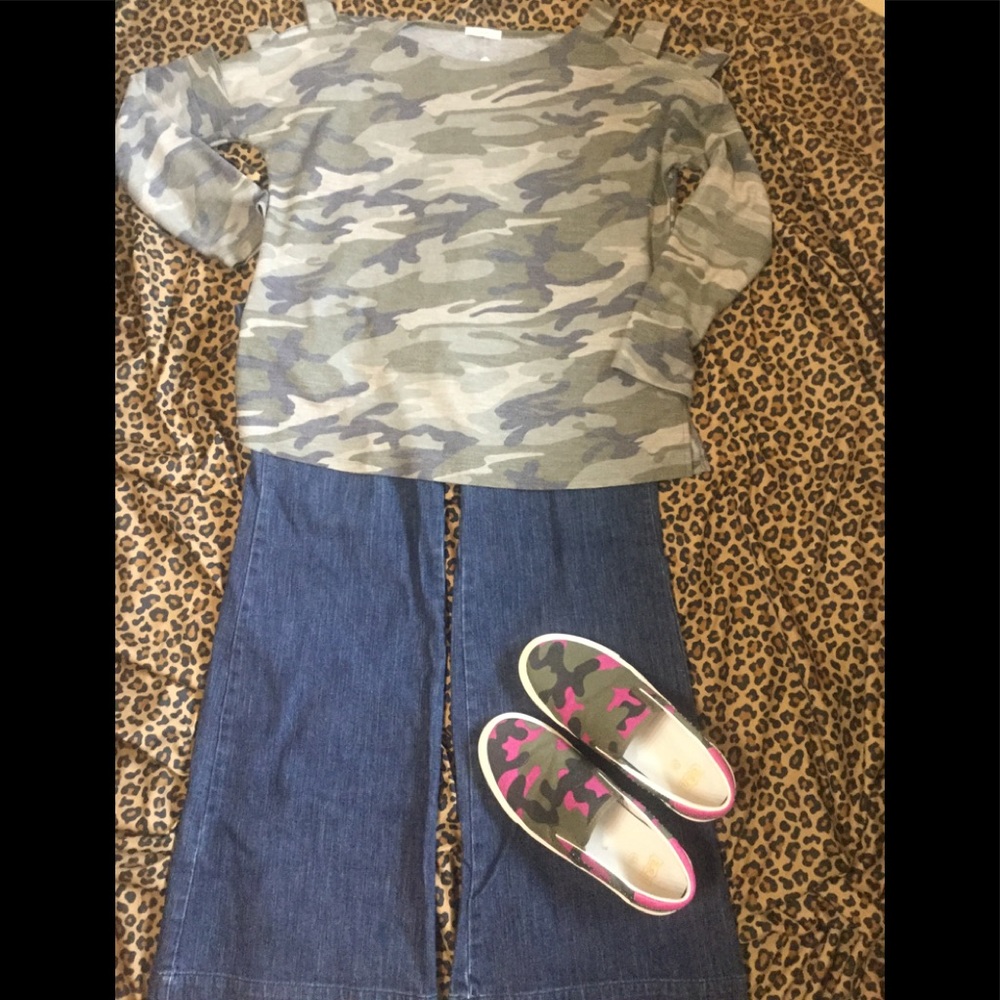 Denim Wide Leg Jeans Size 10
